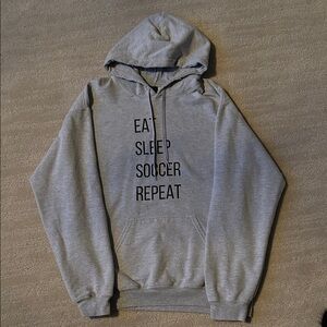Gray Soccer Hoodie